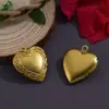 Puede Sostener Fotos, Marco de Fotos con Patrón en Forma de Corazón DIY Caja de Fotos de Corazón Colgante Retro Se Puede Abrir Caja de Fotos para Parejas con Recogida de Luz