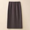 Falda Recta Petite para Mujer, Estilo Primavera y Otoño 2026, Abertura Trasera, Cintura Alta, Falda Lápiz Adelgazante, Elegante Falda Midi de Corte A