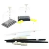Kit de Experimento Electroestático por Fricción, Electroscopio de Papel de Aluminio, Varilla de Goma con Piel, Varilla de Vidrio con Seda, Seda