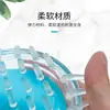 Cepillo para Champú Transparente, Peine para Champú de Silicona Suave para Masaje del Cuero Cabelludo, Herramienta Doméstica para Limpieza y Masaje del Cuero Cabelludo