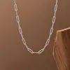 Collar Exquisito de Acero de Titanio Estilo Europeo y Americano de Lujo Ligero para Mujer, Versátil y Único, Cadena Simple para Clavícula, Moderno y que No se Desvanece, Venta al por Mayor desde el Fabricante
