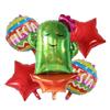 Globo de Fiesta de Carnaval Mexicano Transfronterizo Cactus Sombrero Alpaca Set de Papel de Aluminio Globo de Cumpleaños de Dibujos Animados