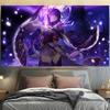 Tela de Fondo Anime para Niña Impacto Dios Original Secundaria Tela Colgante Ins Habitación Dormitorio Mesita de Noche Decorativa Tela de Pared Tapiz