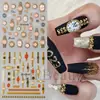 Belleza Completa Transfronterizo Nuevas Calcomanías para Uñas Estampadas 5D Reloj Retro Collar Reloj Calcomanías para Uñas