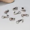 Plata de ley S925 colgante Ruyi negro tinta accesorios retro envejecido DIY material de cuentas hecho a mano joyería al por mayor