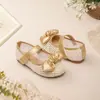 Zapatos de Princesa de Malla Transpirable para Niñas para Salidas de Primavera y Verano, Zapatos Mary Jane con Velcros y Moño