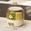 Nuevo Modelo de Cubo de Arroz Compartimentado Multigrano para Uso Doméstico, Cubo de Arroz Giratorio, Cubo de Almacenamiento de Granos, Cubo de Arroz a Prueba de Polvo para Almacenamiento de Granos Gruesos
