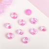 Nuevas joyas de uñas de cristal redondo puntiagudo color moca diamante para bricolaje, decoraciones para uñas color macarrón