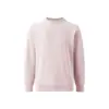 Sudadera de cuello redondo acanalada de fábrica para hombre, color liso, versátil, estilo para pareja, manga larga, peso pesado de 280 g, corte holgado, disimula la forma del cuerpo, capa base