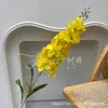 Jacinto de Tallo Único Delphinium Flor Artificial Modelo Nuevo Violeta Decoración de Salón de Bodas Arreglo Floral Flor de Seda