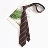 Camisa de Hospital sin Corbata para Perezosos Accesorios Corbata JK Rayada Marrón Corbata Escolar para Mujer Corbata de Marinero para Hombre Corbata de Uniforme Académico Corbata de Lazo