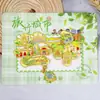 Serie YunnanAtracciones Culturales y Creativas ÚnicasXishuangbannaCiudad TurísticaSouvenirImanes de Refrigerador de Madera