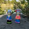 Muñecas de Minorías Étnicas, Marionetas de Madera, Juguetes, Manualidades de Tela, Artesanías Turísticas de Guizhou, Muñecas Especiales de la Etnia Miao