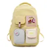 Nueva Mochila Escolar Estilo 2026 para Mujer, Estilo Ins Dopamina Color Sólido Simple Gran Capacidad Juego de Mochila de Dos Piezas para Estudiantes de Primaria y Secundaria