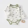Roupas de Bebê Anyang Roupas para Bebês e Crianças Pequenas Algodão Puro Manga Longa Gola Envelope Fecho de Botão no Gancho Body Macacão para Meninos e Meninas Pijamas de Bebê Macacão de Engatinhar Triângulo