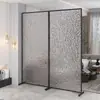 Divisória Longa de Vidro Móvel para Hall de Entrada, Sala de Estar, Hall, Lado do Sofá, Quarto, Divisória de Tela de Piso a Teto para Bloquear Vista