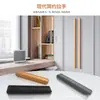 Manija moderna minimalista extendida de aleación de aluminio negro para puertas de gabinetes y armarios, herraje para puerta de cajón de gabinete con forma de letra hecho a mano