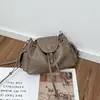 Couro Bovino de Primeira Camada Outono e Inverno Nova Moda Bolsa Feminina de Couro Genuíno Nicho Couro Genuíno Clássico Versátil Bolsa de Ombro/Transversal