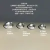 Aretes de Hueso para Mujer, Aros Pequeños, Pendientes de Diamante Súper Brillantes, Pinzas para Oreja, Accesorios para Oreja de Moda Estilo Ins, Elecciones Populares de Influencers