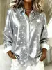 Camisas para Mujer Moda Europea y Americana Amazon 2026 Nuevo Estilo Camisas con Cuello Estampadas de Manga Larga Disponibles para Personalización