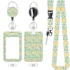 Porta Credencial de Trabajo con Protección UV, Correa, Correa para el Cuello, Clip Retráctil, Insignia de Empleado, Etiqueta de Nombre, Porta Tarjeta de Autobús, Insignia de Fábrica, Porta Tarjeta de Comida