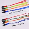 Lanyard para Cuello Bolígrafo de Tinta Gel Dibujo Animado Grueso con Cuerda Pluma de Agua Exhibición Publicitaria Logo Impreso Personalizado Bolígrafo de Regalo