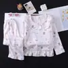 Pijama para niñas, algodón nube primavera y otoño ropa de casa para niñas pequeñas, ropa para aire acondicionado, conjunto delgado de manga larga para bebé niña