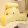 Almohada Lumbar de Cuadros Dopamina, Cojín de Cama, Respaldo Suave para Cabecera, Cojín de Soporte Lumbar para Mujeres Embarazadas, Esterilla para Dormir de Lado, Cojín de Sofá