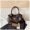 Bolso de moda transfronterizo de alta apariencia y gran capacidad, estilo otoño e invierno, bolso tote de temperamento exterior estilo francés, bolso de hombro para el trabajo