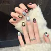 Yihe Original Danza del León Fuegos Artificiales Brillantes Arte de Uñas Hecho a Mano Parpadeante Tendencia Nacional Año Nuevo Pegatinas para Uñas Cortas