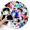 51 pegatinas decorativas de BIGBANG Quan Zhilong con diseño de grafiti de estrellas para equipaje, portátil, coche y scooter.