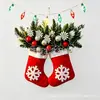 Meia de Natal transfronteiriça novo produto Guirlanda de Meia de Natal Guirlanda de luva de Natal artesanato de resina com luz
