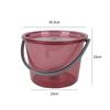 Cubo de Plástico Transparente Hogar Portátil Cubo Grande con Tapa Estudiante Cubo Grueso Palangana Agua traje