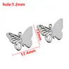 Colgante de Mariposa de Acero Inoxidable Diseño Calado Unilateral Forma de Mariposa Colgante DIY Pendientes Accesorios para el Cabello Accesorios Decorativos
