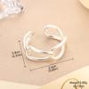 Moda Europea y Americana Joyería Personalizada Anillo Fundido de Bola Oro Accesorios para Dama Hoja Langosta Novedad Anillo Abierto