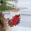 Venta Caliente Transfronteriza Accesorios de Navidad Decoraciones de Madera con Letras Reno Muñeco de Nieve Anciano Astilla de Madera Colgante de Árbol de Navidad