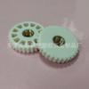 Perilla de plástico blanco de protección ambiental de 26 mm-m6 Perilla de plástico de agujero pasante perilla de grano recto fabricantes de perillas
