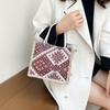 Bolso de Lona Estilo Étnico para Mujer Verano Nueva Moda Portátil para Salir Lonchera de Lino Bolsa de Almuerzo para Llevar en la Mano Bolsa de Mamá