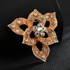 Broche nicho de alta gama lujo ligero traje lazo pedrería ramillete aleación de alta gama accesorios de ropa creativos venta al por mayor