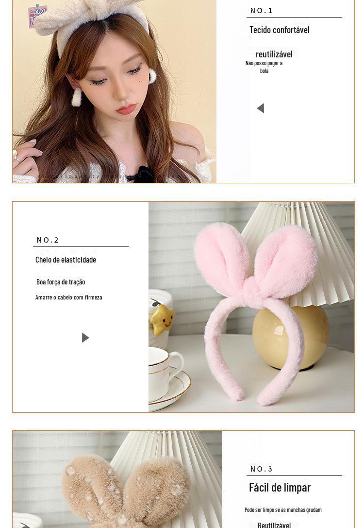 毛绒发箍兔耳蝴蝶结头箍详情页_04