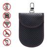 Nova Bolsa Bloqueadora de Sinal Rfid da Amazon Porta-Chaves de Carro com Parte Traseira em Couro PU Fibra de Carbono com Fivela Anti-Scan Portátil