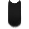 Fabricantes de pelucas para mujer, mechón de pesca de punto, cortina de pelo, parche de pelo, fibra química, peluca de pelo largo liso, pieza de peluca, comercio exterior de Europa y Estados Unidos, una generación de cabello