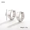 Pendientes de Acero de Titanio Personalizados de Tendencia Transfronterizos Pendientes de Acero Inoxidable Hebillas para Oreja Pendientes de Estilo Igual para Hombres y Mujeres Pendientes al por Mayor