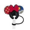 Horquilla de Mickey de dibujos animados gorro de paja gorro antipolvo de paja funda para pajilla de bebida personalizada cubierta antipolvo transfronteriza en stock