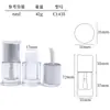 Ventas Directas de Fábrica Tubo Transparente de Brillo de Labios de 6 ml Material de Empaque Cosmético Tubo de Brillo de Labios Tapa Electrochapada Tubo de Aceite para Labios Tubo de Muestra de Plástico