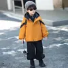 Abrigo para Niños Estilo Otoño Invierno Chaqueta con Capucha 3 en 1 Infantil Nuevo Estilo 2026 Ropa Superior Gruesa Acolchada para Bebé Niño