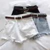 Shorts Jeans Azul Claro Feminino Plus Size para o Verão 2026, Finos e Largos, Emagrecedores e que Aumentam a Altura, Linha A, Perna Larga, Hot Pants Modernos