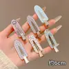 Presilhas de cabelo coloridas com um toque de luxo, presilhas de cabelo em formato de laço, presilhas de franja para meninas coreanas, presilhas laterais para cabelos soltos, presilhas de flor