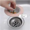 Cubierta de Drenaje de Piso Anti-atascos para Fregadero de Cocina Filtro de Cabello para Drenaje de Baño Drenaje de Piso de Silicona