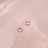 Pendientes de Plata de Ley S925 al por Mayor de Banda de Mobius Pendientes Retorcidos Nuevos 2025 Pendientes de Aro Ins Pendientes de Aro de Moda para Mujer S